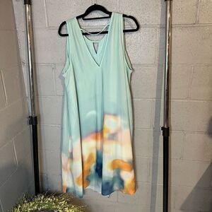 6th&ln womens size 20 blue sleeves loose dress